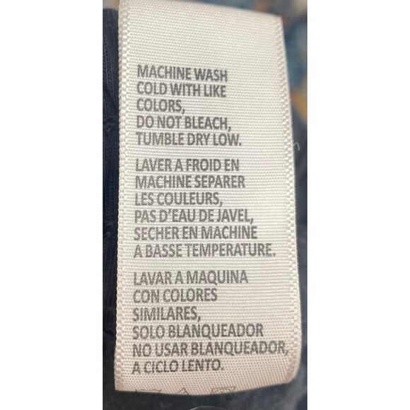 Standard James Perse Patched Pull on Linen Pants Ankle Cropped Black Womens 0 - Picture 8 of 9